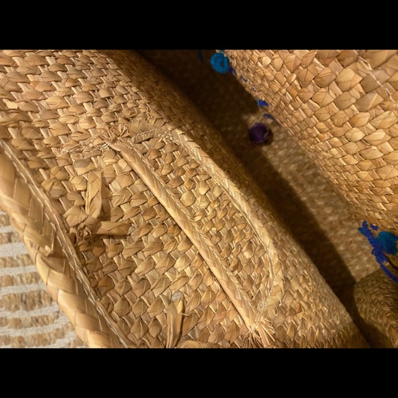 Large Wicker Rattan Vintage Tote Bag - Picture 8 of 10